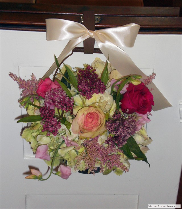 Wedding at Baltimore C.C. aisle bouquet